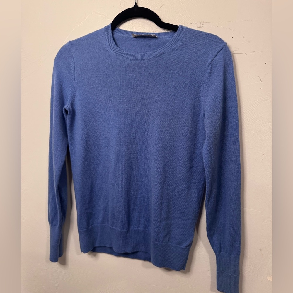 Everlane 100% Cashmere Crewneck Sweater – Periwinkle soft Blue (Size S)